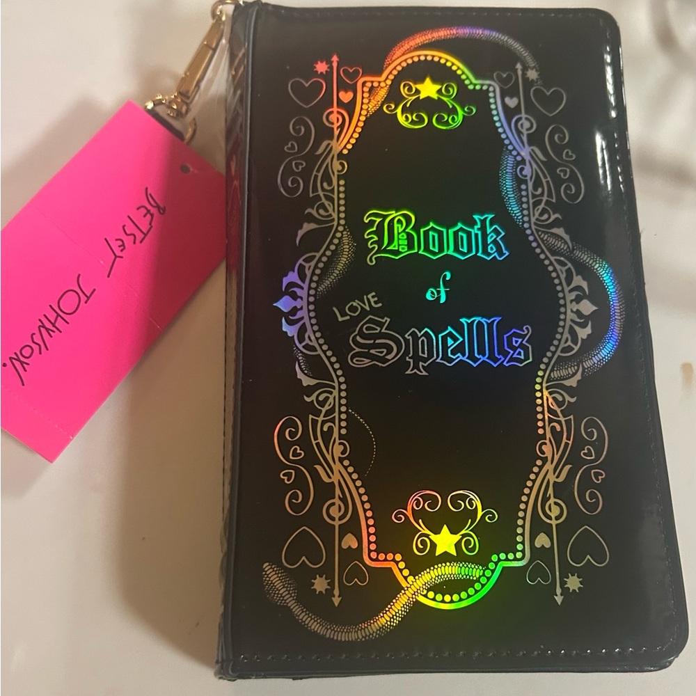 NWT Betsey Johnson 'Book of Love Spells' Clutch